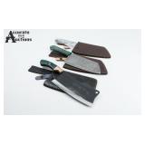 MS Cuttlery Lot of 3 Hatchet Style Knives