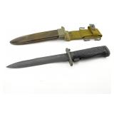 Denmark Made US M5A1 Bayonet W/ Scabbard