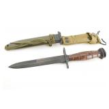 Greek Issued US M4 Bayonet W/ Scabbard