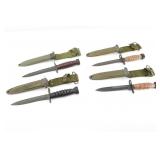 Misc Brands US M4 Bayonet W/ Scabbard Lot of 4