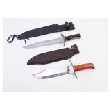 Misc. Brands Large Bowie Knives Lot of 2