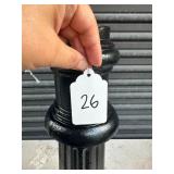 Decorative Cast Aluminum Pole Base (Black)