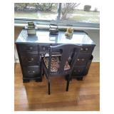 Wood Desk with Chair