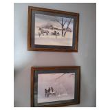 Framed Winter Scene Prints