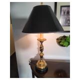Brass Table Lamp with Shade