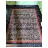 Black and Red Area Rug