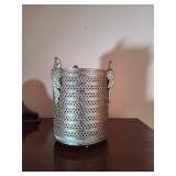 Metal Trash Bin with Handles