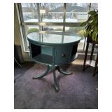 Glass-Top Round Table