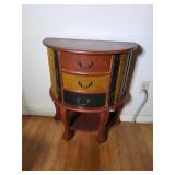 Faux Book Half-Moon Console