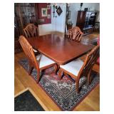 Wood Dining Table with Chairs