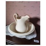 Ceramic Pitcher and Bowl