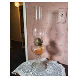 Glass Oil Lamp with Chimney