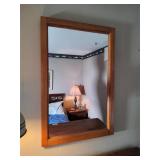 Wood-Framed Wall Mirror