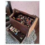 Sewing Box filled with buttons