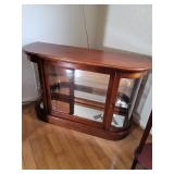Wood Cabinet with Glass Panels