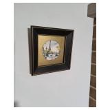 Framed Paris Scene Artwork