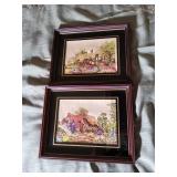 Framed Cross-Stitch Landscapes