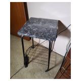 Granite-Top Metal Table