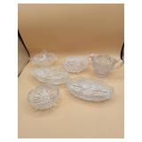 Pressed Glass Tableware Set