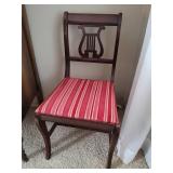 Mahogany Lyre-Back Chair