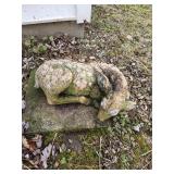 Concrete Sleeping Fawn Statue
