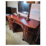 Mahogany Bow Front Desk