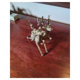 Brass Reindeer Pair