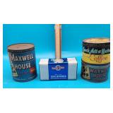Maxwell House Cans and Swing-A-Way Opener