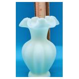 Fenton Custard Glass Vase