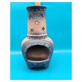 Ceramic Star Cutout Chiminea