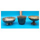 Etched Brass Bowls Set