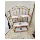 Foldable Shelf with Mosaic Tiles