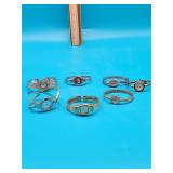 Six Women's Cuff Watches