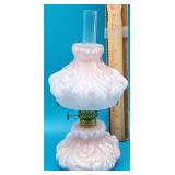 Pink Glass Oil Lamp