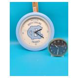 North Carolina Wall Clock and Westclox Alarm Clock