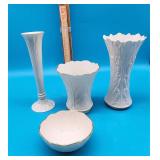 Lenox Porcelain Vases and Bowl
