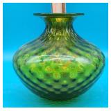 Green Art Glass Vase