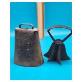 Antique Cast Iron Food Chopper and Bell