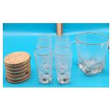 Italian Venetian Glass Set