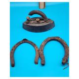 Sad Iron and with Two Horseshoes