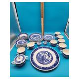 Blue Willow Ware Dish Set