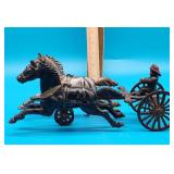 Vintage Cast Iron Toy Chariot
