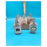 12 Glass Liquor Bottles
