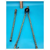 Dutch Brass Tongs and Poker