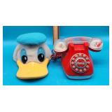Donald Duck Hat and Coca-Cola Phone