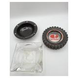 Glass Ashtray and Tire Ohio Rubber