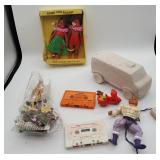 Hula Dolls, Toy Van and Figurines