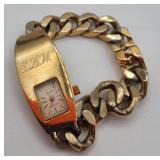 Gold-Tone Chain Link Watch
