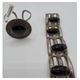 Silver Bracelet and Cuff