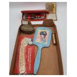 Vanity Items with Hand Mirror